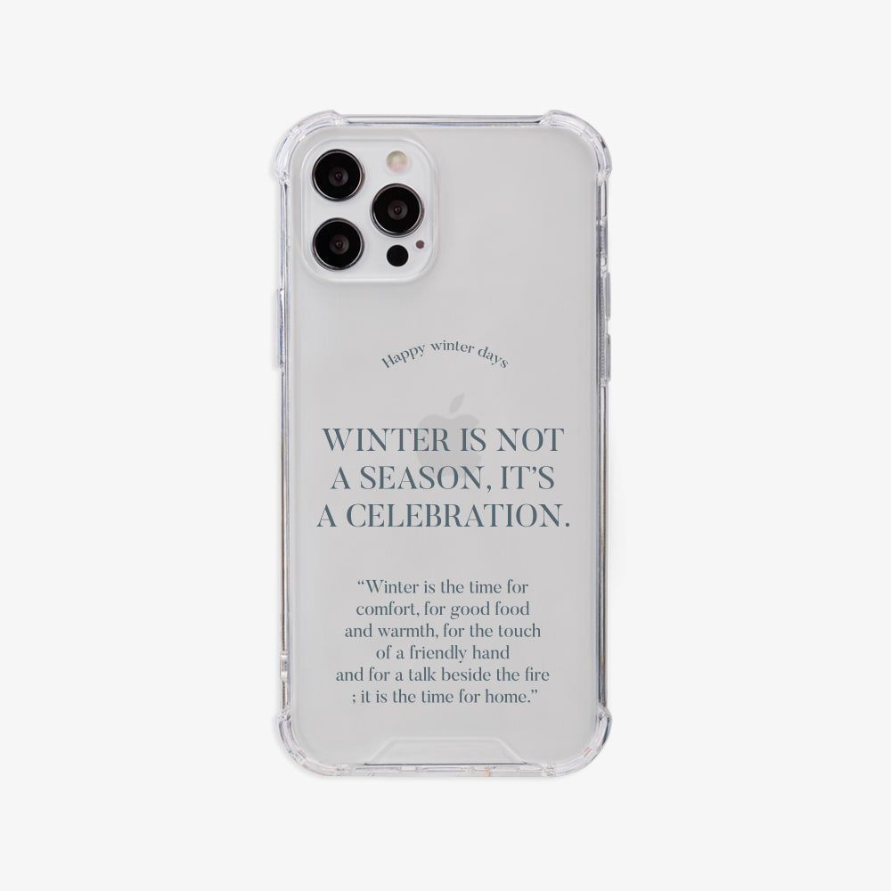 winter day 디자인 [탱크투명 폰케이스]아이폰14 13 12 미니 mini 엑스 프로 pro max 맥스 갤럭시 Z플립 스마트 변색없는 젤리 감성