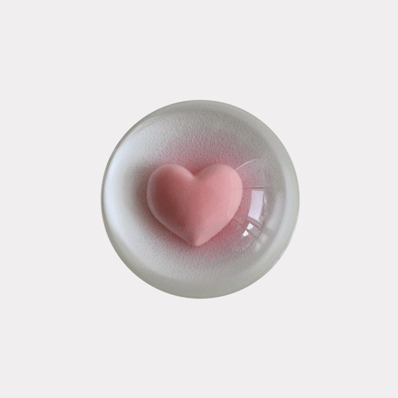 gradient heart 디자인 [레진톡]