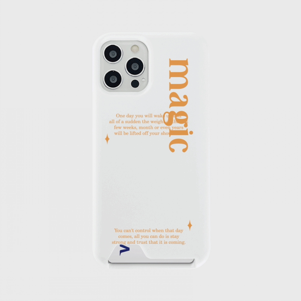 magic 레터링 디자인 [카드수납 폰케이스]아이폰14 13 12 미니 mini 엑스 프로 pro max 맥스 갤럭시 Z플립 핸드폰 감성