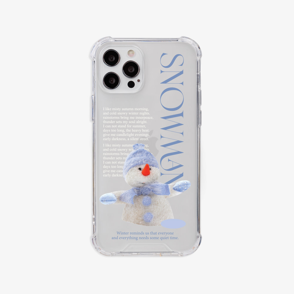 snowman 디자인 [탱크투명 폰케이스]아이폰14 13 12 미니 mini 엑스 프로 pro max 맥스 갤럭시 Z플립 스마트 변색없는 젤리 감성
