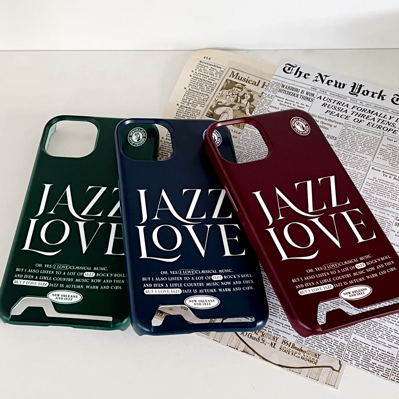 jazz love 레터링 디자인 [카드수납 폰케이스]아이폰14 13 12 미니 mini 엑스 프로 pro max 맥스 갤럭시 Z플립 핸드폰 감성