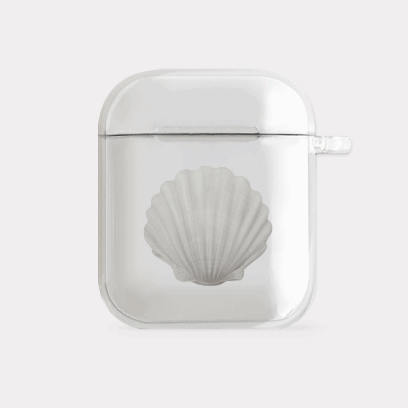 vintage shell 디자인 [clear 에어팟케이스 시리즈]