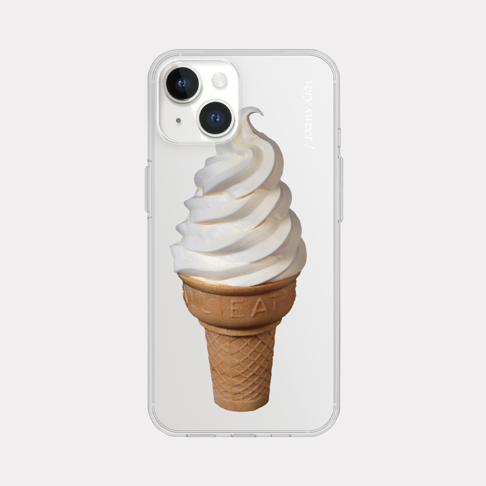 sweet ice cream 디자인 [클리어 폰케이스]아이폰14 13 12 미니 mini 엑스 프로 pro max 맥스 갤럭시 Z플립 스마트 변색없는 젤리 감성