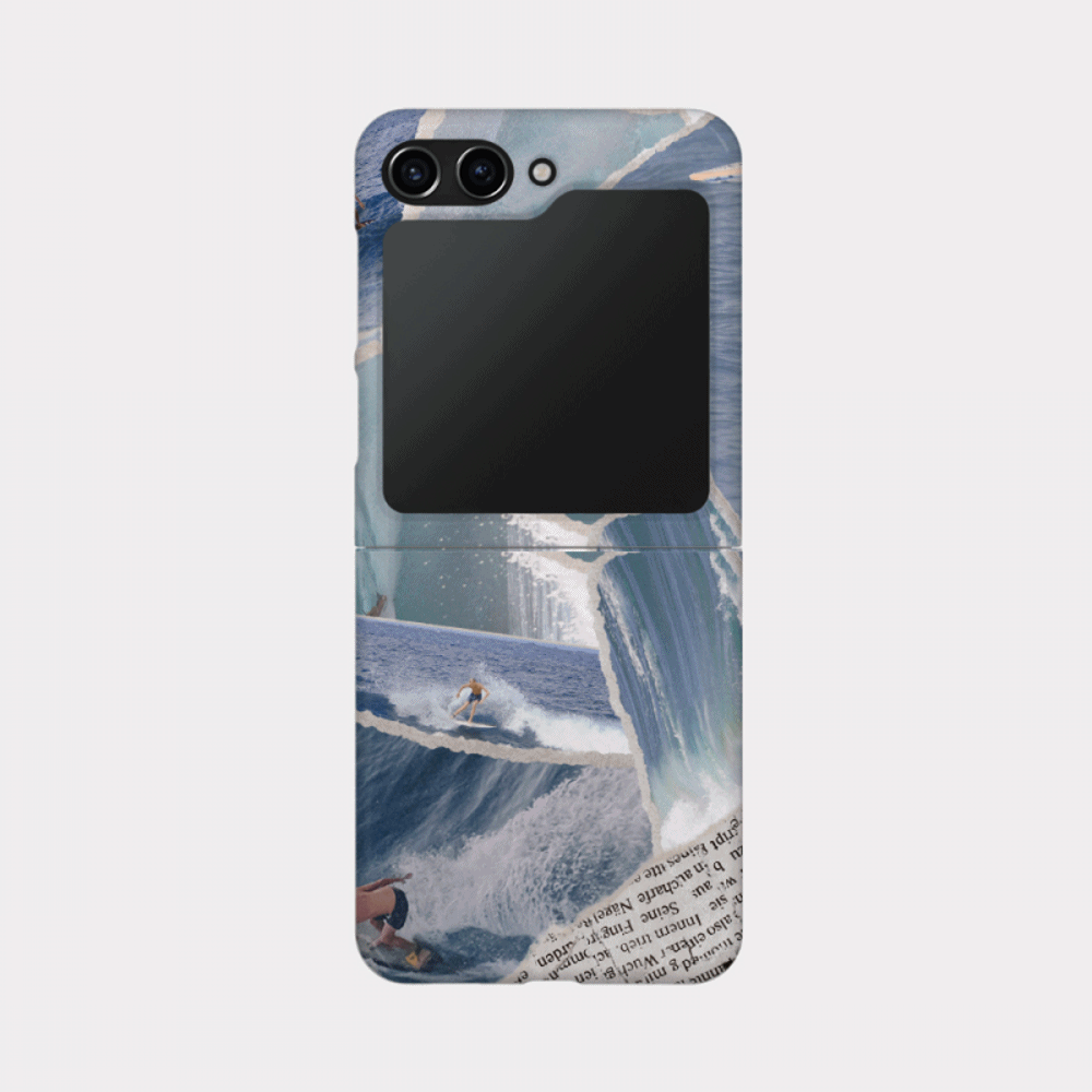 collage beach 디자인 [제트플립 하드 폰케이스]아이폰14 13 12 미니 mini 엑스 프로 pro max 맥스 갤럭시 Z플립 핸드폰 감성