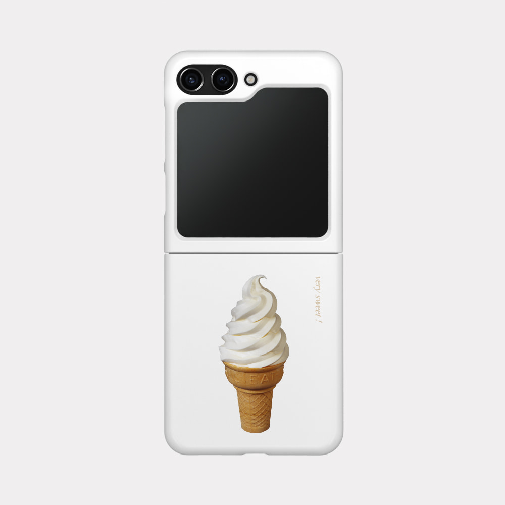sweet ice cream 디자인 [제트플립 하드 폰케이스]아이폰14 13 12 미니 mini 엑스 프로 pro max 맥스 갤럭시 Z플립 핸드폰 감성
