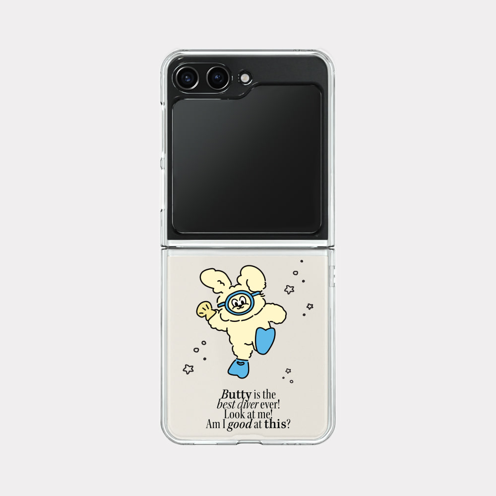 best diver 버티 디자인 [제트플립 클리어하드 폰케이스]아이폰14 13 12 미니 mini 엑스 프로 pro max 맥스 갤럭시 Z플립 스마트 변색없는 젤리 감성