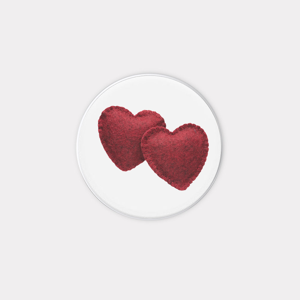 red felt heart pattern 디자인 [메이드톡]