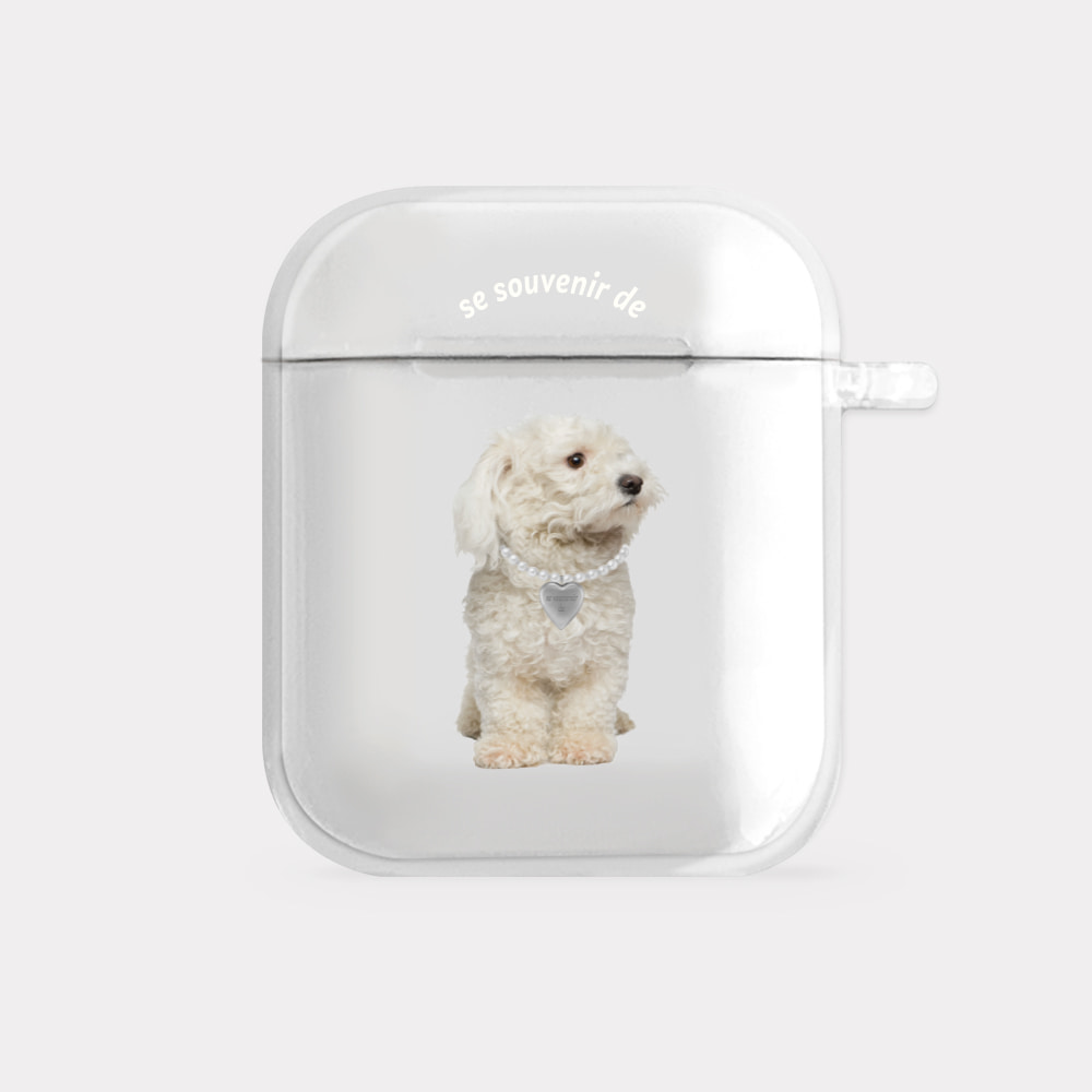 puppy souvenir pendant 디자인 [clear 에어팟케이스 시리즈]