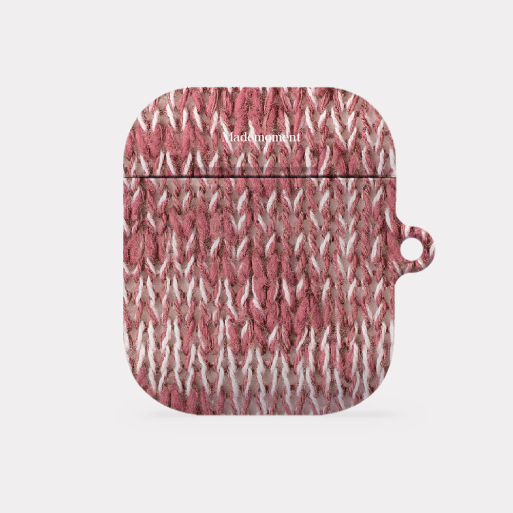hairy pink knit 디자인 [hard 에어팟케이스 시리즈]