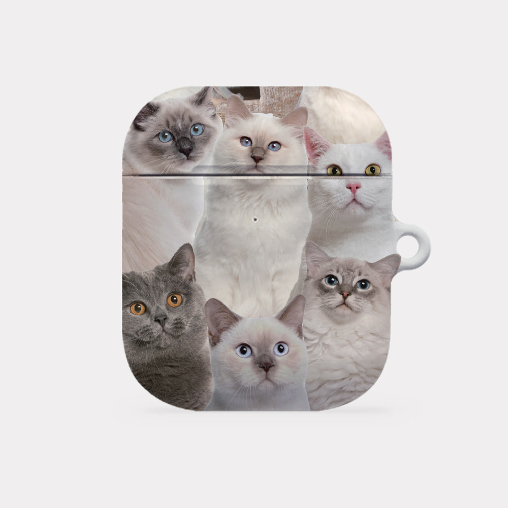 meow cat friends 디자인 [hard 에어팟케이스 시리즈]