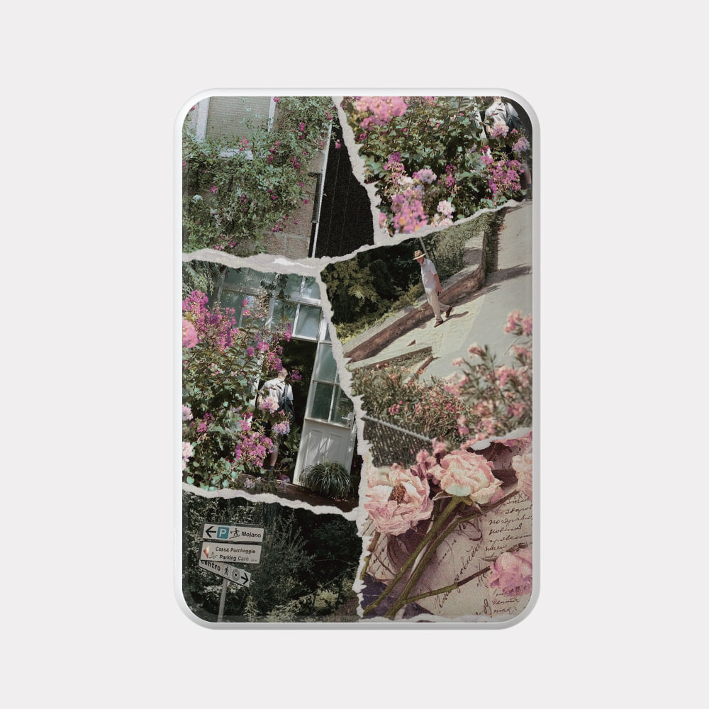 floral garden collage 디자인 [맥세이프 보조배터리]